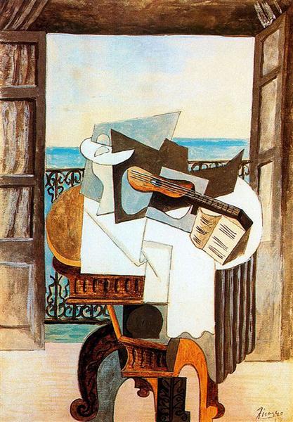 Pablo Picasso Classical Oil Painting Table In Front Of Window